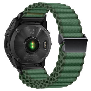 Zenia 26mm 22mm Quick Fit Premium Nylon Watch Strap for Garmin Forerunner 970 965 955 Fenix 8 E 7 7X Pro Sapphire Solar 6 6X 5 5X Plus 3 epix Gen 2 Instinct MARQ Approach S70 47mm S60 S62 Quatix Enduro Tactix D2 Delta Descent Mk1 Mk2 Mk2i Mk3i 51mm G1 G2