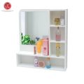 Rak Kosmetik Minimalis / Meja Hias Kamar Aesthetic Dengan Cermin Rias Tempel Dinding Gantung 60x50cm. 