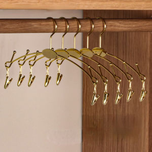 Metal Underwear Bra RackGold Durable Fashion Adults Clothes Hangers HookLingerie Shop Display Hanger with Clips5/10 Pack2026