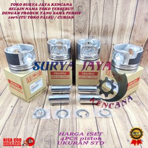 SEHER PISTON ASSY STD STANDAR ISUZU NMR81 NMR 81 EURO 4 1SET 4PCS