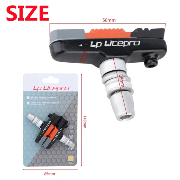 Litepro Alloy Brake Pads Litepro 14/16/20 Inch Folding Bicycle V-Brake Pads  54g Foldable
