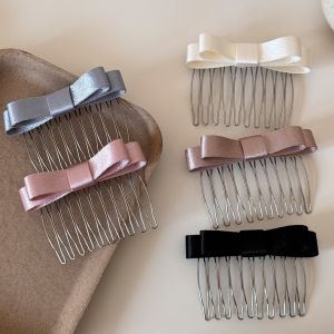KGAA40 Chống trơn trượt chống vỡ Lược chải tóc hình nơ Tối giản Updo Kẹp tóc Bangs Nhẹ nhàng Tóc rụng Phụ kiện tóc Phụ nữ/Cô gái