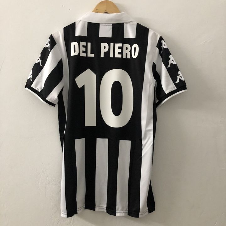 Retro 99 00 Juventus Home Soccer Jersey 1999 Vintage Juve SHort / Long Sleeves Men Football