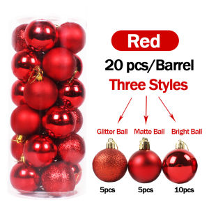 4/6/8/10cm Christmas Balls Christmas Tree Decorations Xmas Ornaments Glitter Polystyrene Ball Home Deco