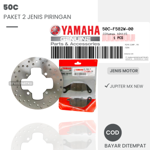(50C) PAKET 2 JENIS PIRINGAN CAKRAM SET BELAKANG + DISPAD YAMAHA JUPITER MX NEW/ PAKET HEMAT/ 50C