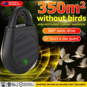 Bird Deterrent Device Professional Grade Ultrasonic  Crow Repellent Anti Pigeon Outdoor 360° Protection for Parking Lot Garden Balcony Bird Repellent