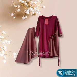 Gamis Laneeka Terbaru Lebaran FREE JILBAB | set hijab anak Zhavira Jersey Usia 2 3 4 5 6 Tahun