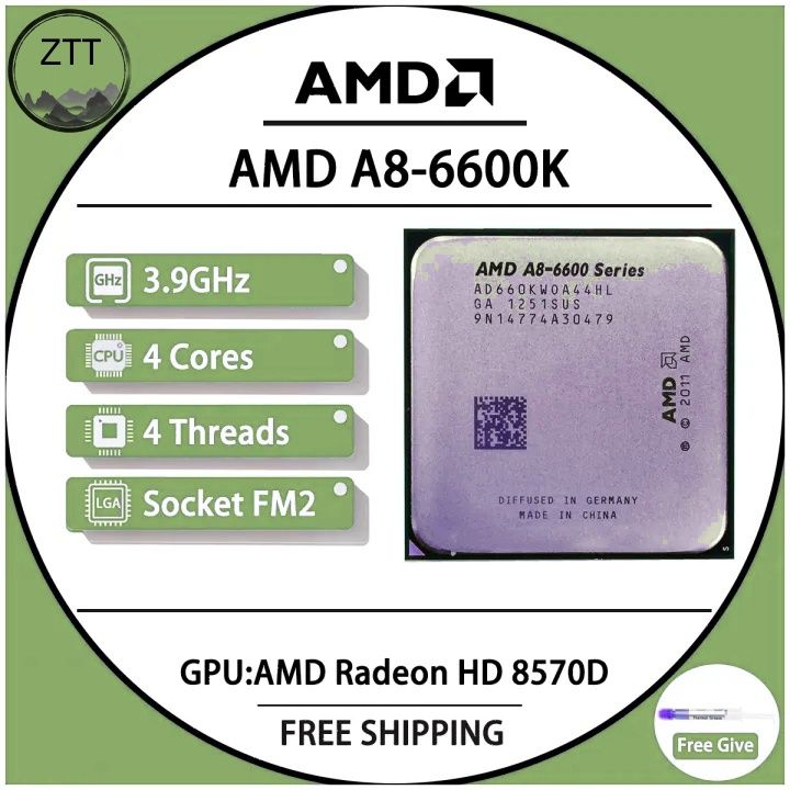 AMD A8-Series A8 6600K A8 6600 Quad-Core CPU