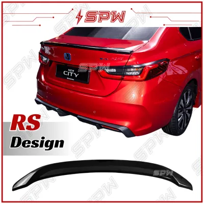 Honda City SEDAN (2020-2025) RS / M4 Spoiler Lip Rear Spoiler ABS Ducktail Trunk Spoiler Duck Tail Lips GN2 GN3 Paint 2020 2021 2022 2023 2024 CF Look