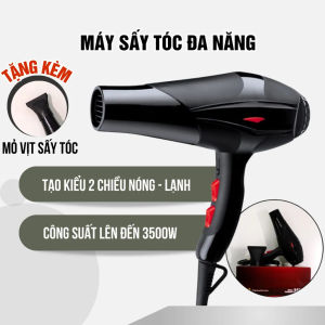 Máy Sấy Tóc 2 Chiều Nóng Lạnh Công Suất 3500W Tay Cầm Chắc Chắn Có 3 Chế Độ Sấy Tặng Kèm Mỏ Vịt Sấy Tóc