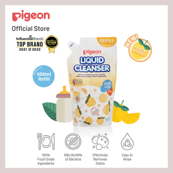 Pigeon Liquid Cleanser Yuzu 650ml Refill