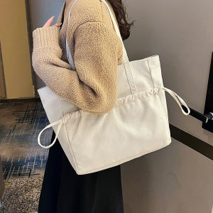 กระเป๋าทำงานผญ กระเป๋าสะพายข้าง กระเป๋าผ้า กระเป๋าสะพายผู้หญิง  พร้อมส่ง แฟชั่น กระเป๋าผ้าแคนวาส จุของได้เยอะ สไตล์เกาหลี เรียบง่าย