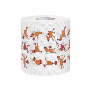 SYRUPSHADDOCKING Christmas Tree Printed Christmas Toilet Roll Paper Color Pattern Santa Printed Christmas Pattern Tissue Festive Napkin Kitchen Tool Navidad Tissue Home Decoration  Year