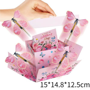 【SG STOCK】Butterfly Explosion Gift Box Surprise Flying Butterfly Box Christmas Greeting Card & Holiday Gift Box