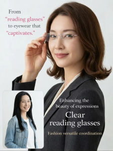 Reading Glasses Titanium Alloy Lightweight Zoomable Color-Changing Senior Adult Daily Reading Outdoor Work/Varifocal Lens Flexible