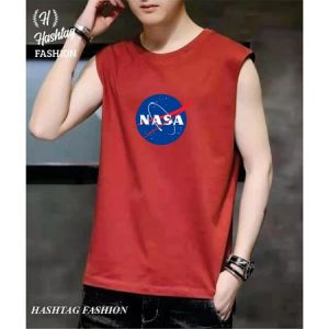 Korean Fashion Sando for men round neck cotton vest sleeveless black vest for men Mens print shirt Top for Men