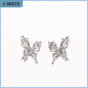 【E-WOITD】 2pcs Rhinestone Decor For Clip On Earbuds Open Ear Decorative Zirconia Earphone Accessories Removeable DIY Earphone Decoration