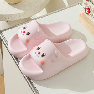 [Free Shipping] Butter Bear Cartoon Slippers For Women Summer EVA Non-Slip Home Thick-Soled Cute Slippers For Girls Suitable For Outdoor Wear