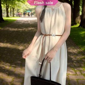 Flash Sale Fashion Round Leather Rope Thin Belt Waist Chain Women Decorative Knotted Waist Rope Decorative Skirt Coat Sweater Strap