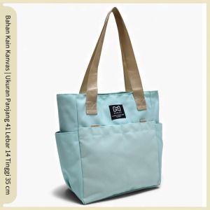 (COD) Tas Tote FASHION Wanita Ter hits Daily Tote Kerja Kuliah Jalan Jalan Simple Bahan KANVAS MOTIF