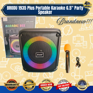 BRODU 1935 Plus Portable Karaoke 6.5" Party Speaker very good quality brand new w/ 2 years warranty