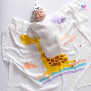 ผ้าห่มเด็ก แอร์ซอฟ ไหมญี่ปุ่น 110x110 ซม. ผ้านุ่มๆ เด้ง เนื้อผ้าเย็น ระบายอากาศได้ดีมาก ผ้าห่อตัว ผ้าห่อตัวเด็ก ของใช้เด็กอ่อน baby SM623