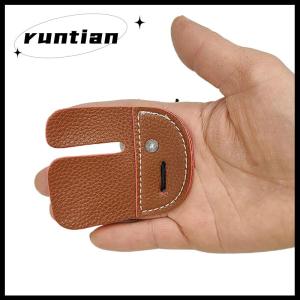 runtian Leather Archery Finger Guard Protection Pad Glove Tab Bow Shooting Protector
