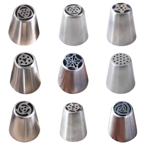 10รูปทรงแตกต่างกันของแต่งหน้าเค้กของแต่งหน้าเค้กสแตนเลสคุณภาพสูงสำหรับด้านหน้าเรียบ