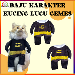 BAJU KUCING KARAKTER SUPERHERO BATMAN LUCU GEMES
