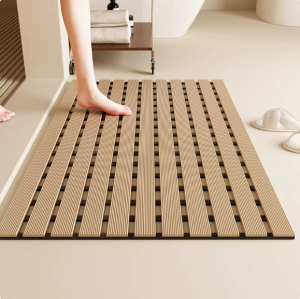 Waterproof shower floor mat for bathrooms kitchens and bathrooms. Anti-slip TPE material. Floor mat for laundry room.