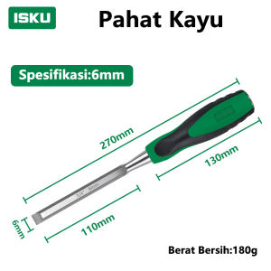 ISKU Pahat Kayu 1/4 3/8 1/2 5/8 3/4 1 Pahat Pemahat Kayu | 6mm | 8mm | 10mm | 13mm | 16mm | 19mm | 22mm | 25mm | 32mm | 38mm |