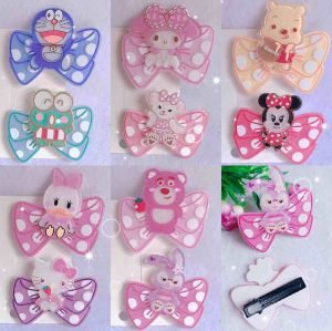 Ready Stock Fashion 5cm Acrylic Cartoon Hair Clip Glitter Hair Accessories时尚亚克力可爱卡通压夹闪粉发夹发饰头饰