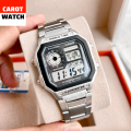 ĐỒNG HỒ NAM CASIO AE-1200WHD-1A DÂY THÉP CHỐNG NƯỚC GIỜ THẾ GIỚI. 