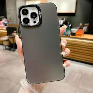 Luxury Color Matte Phone Case For iPhone 15 16 11 12 13 14 Pro Max 14 Plus Hard Acrylic Bumper Shockproof Back Cover