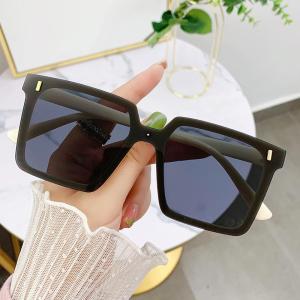 JN IMPRESSION New One-piece Large-frame Sunglasses Internet Celebrity Trendy Anti-UV Glasses