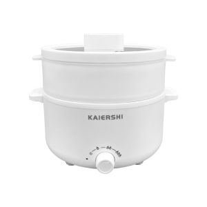 LZD  Multi-Functional Electric Cooker Student Dormitory  White Pot Household Cooking Electric Food Warmer Cooking Single Small Electric Chafing Dish