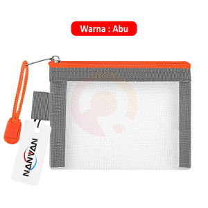 [RO ACC] NVN-TS4 TAS POUCH JARING KOTAK PENYIMPANAN KABEL DATA / CHARGER / KOSMETIK / NAME CARD / KOIN RECEH TRANSPARAN