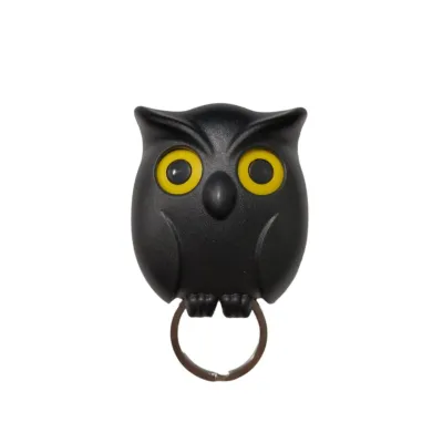 Tempat Gantungan Kunci Tempel di Dinding Night Owl Magnetic Wall Mounted Key Holder keychain