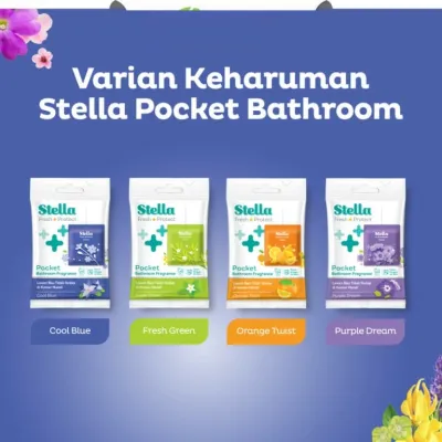 BUNDLE 4 PCS STELLA Pocket Bathroom Fragrance Original || Pengharum Pewangi Toilet Kamar Mandi