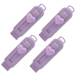 Refillable Sliding Pencil Eraser Easy Erasing Rubber Eraser Retractable Pencil Eraser for Student Kid Writing Drawing