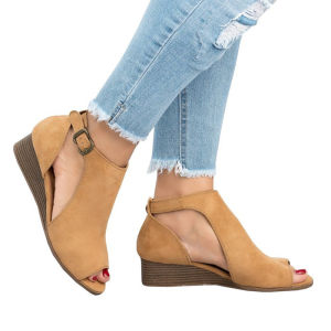 [Free Shipping] Juti New Arrival Roman Wedge Heel Plus Size Sandals For Women Size 43 WomenS Sandals
