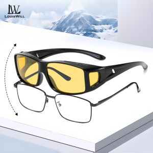LouisWill Sunglasses for Men Polarized Lenses Sunglasses Night Vision Driving Sunglasses Sport Sunglasses Outdoor Sport Riding Cycling Sunglasses Activities Eyewear Driving Fishing Eyewear Sun Glasses