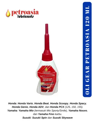 Oli Gardan 120 100 ml Petroasia 100% ORIGINAL Pelumas Gear Honda Beat Vario Spacy Scoopy Genio dll