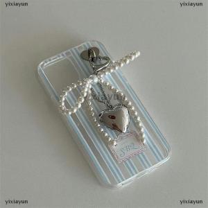 [COD] yixiayun Delicate Beaded Key Chain Handmade Bow Shaped Pendant Keyring Heart Keychain Ornament Decoration For Bags Phones