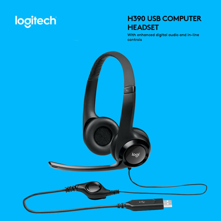 Logitech H390 USB Headset with Noise Cancelling Mic | Lazada PH