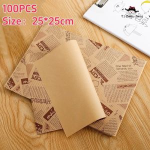 MS.Bubbles Bakery Baking Paper sandwich /Bread /Burger / Wrappers Greaseproof Deli Wax Paper Wrapping Sheets Food Basket Liners