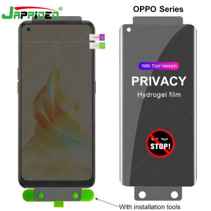 [ with Installation Tools ] Full Cover Privacy Hydrogel Film for OPPO Reno 14 14F 13 13F 12 12F 11 f 11f 10 Pro Plus 5G + 8T 6 5 4 3 Pro 5G Screen Protector