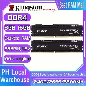 【Free shipping】Kingston Hyperx FURY Desktop DDR4 RAM 4GB 8GB 16GB 2133Mhz 2400Mhz 2666Mhz 3200Mhz DIMM Game Memory