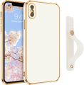 VENINGO iPhone X Case,iPhone XS Case,Phone case for iPhone X/XS,Slim Fit Soft with Adjustable Wristband Kickstand Scratch Resistant Shockproof Cover for Apple iPhone X/XS 5.8", Matcha Green. 