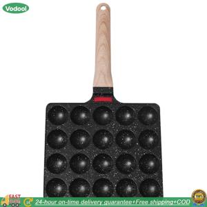 [VODU] Nonstick Takoyaki Pan 20 Compartment Holes Grilling Pan Cooking Plate Octopuses Meat Balls Octopus Ball Maker for Octopuses Balls Pancake